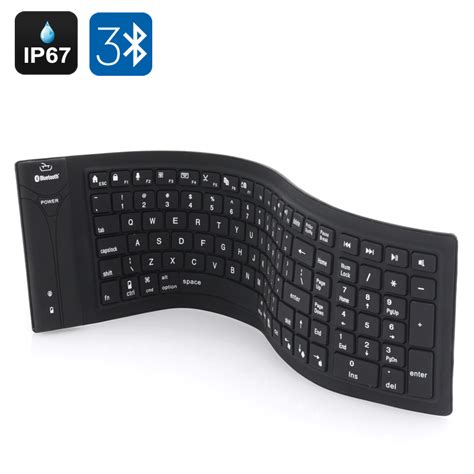 Flexible Ip67 Waterproof Bluetooth Wireless Keyboard For Pc Mac