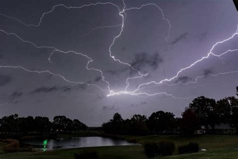 Severe Lightning Storm In Arkansas Bolts Touchdown Digging Holes In