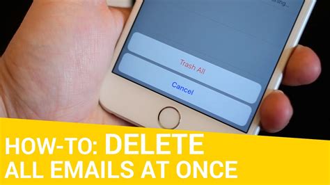 How To Delete Move Or Flag All Emails At Once Youtube