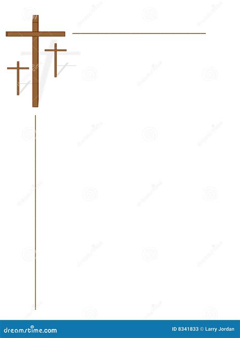 Tres Cruces En Blanco Stock De Ilustración Ilustración De Dios 8341833