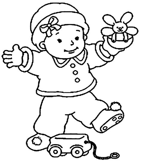 Download Baby Girl Coloring Pages Baby Coloring Pages