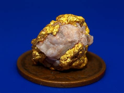Investment Grade Mineral Specimen Raw Gold Quartz Piece