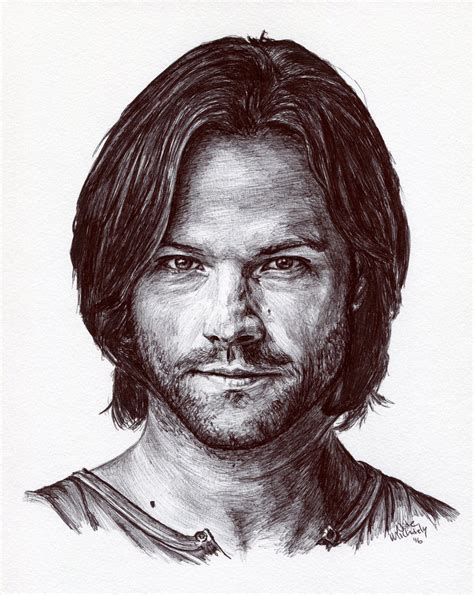 Sam Winchester Supernatural Ink Portrait 2 By Natemichaels On