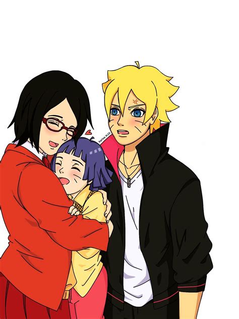 Sarada Himawari And Jealous Boruto Naruto Boruto Boruto And Sarada