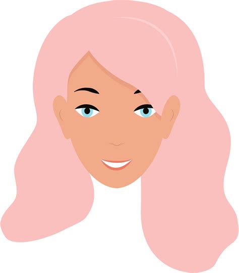 Cute Happy Cartoon Blonde Girl Illustration Stock Vector Clip Art Library
