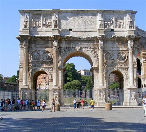 Roma El Arco De Constantino Lacio Italia Monumentos Roma