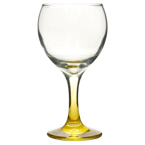 coloured 6pc set 210ml cocktail stem wine glasses red white wedding dinner party ebay