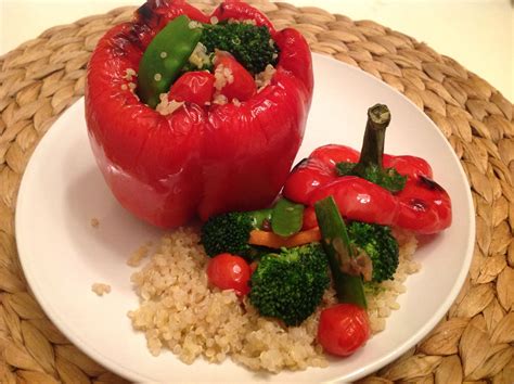 Quinoa Stuff Bell Peppers Stuffed Peppers Healthy Lifestyle Healthy
