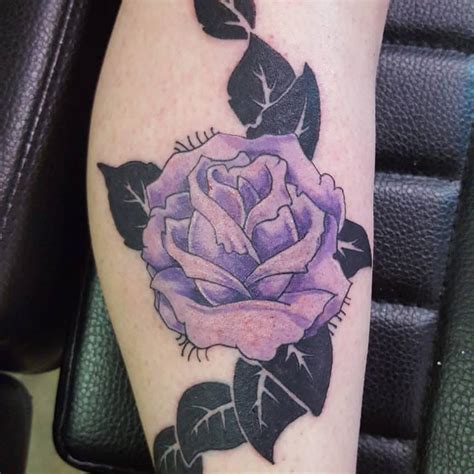 Top 81 Best Purple Rose Tattoo Ideas 2021 Inspiration Guide