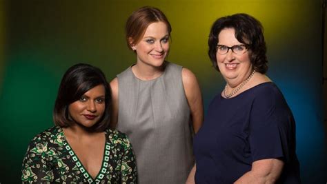 Mindy Kaling Left Amy Poehler And Phyllis Smith Play Disgust Joy And