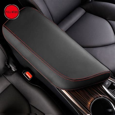 Microfiber Leather Car Styling Armrest Cover Center Console Pad For 8th Camry 2018 Seat Armrest