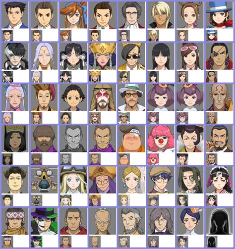 3ds Phoenix Wright Ace Attorney Spirit Of Justice Profiles The Spriters Resource