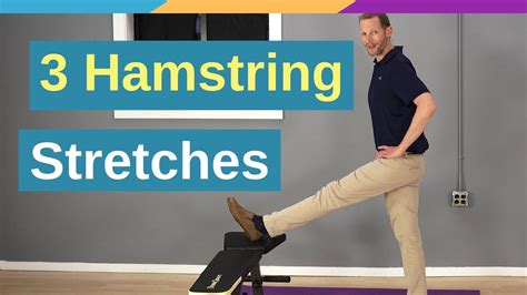 3 Ways To Stretch Hamstrings Without Ruining Your Back Youtube