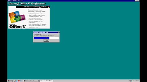 Install Microsoft Office 97 Windows 98 Youtube