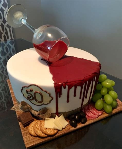 Pin By Raji Kumar On Sweets Birthday Cake Wine Wine Cake Wine Glass Cake