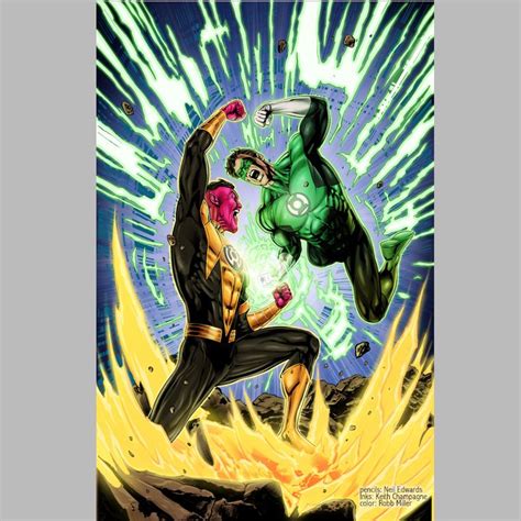 Green Lantern Vs Sinestro Pencils Neil Edwards Inks Keith
