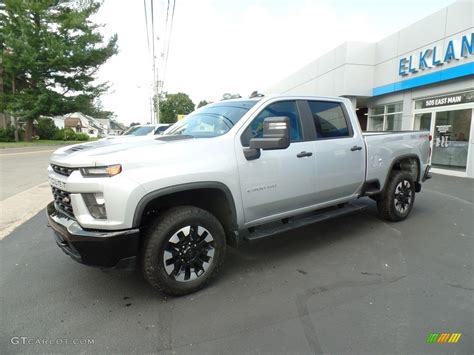 2020 Silver Ice Metallic Chevrolet Silverado 2500hd Custom Crew Cab 4x4