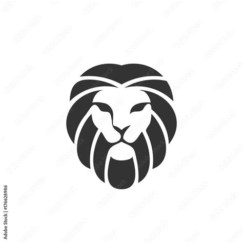 Lion Head Logo Vector Lion Vector Sign Concept Illustration Lion