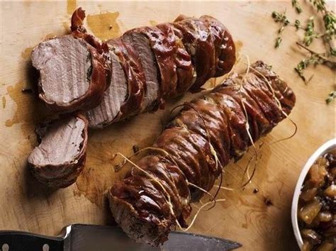 However, some recipes call for initially roasting the beef at a low oven temperature, then turning up the oven temperature to help the roast brown as it finishes in the oven. Herbed Pork Tenderloins with Apple Chutney | Recipe in 2019 | Bon Appétit | Recipes, Pork, Apple ...