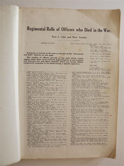 Officers Died In The Great War 1914 1919 Part1old And New Armiespart