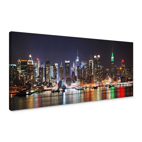 New York Skyline Panorama Canvas Print Wall