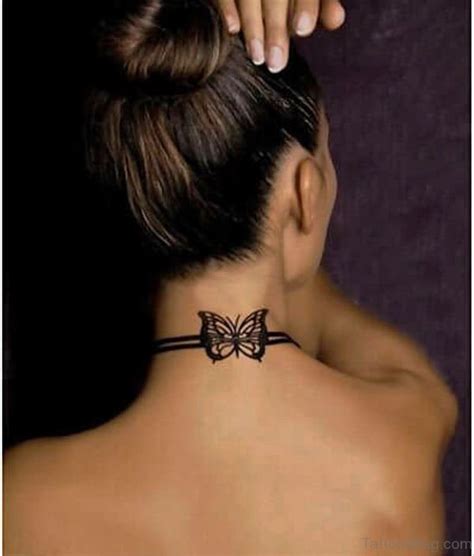61 Attractive Bow Tattoos On Neck Tattoo Designs