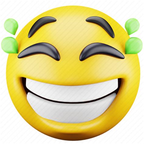 Face Emoji Expression Emoticon Happy Smiley Laughing 3d