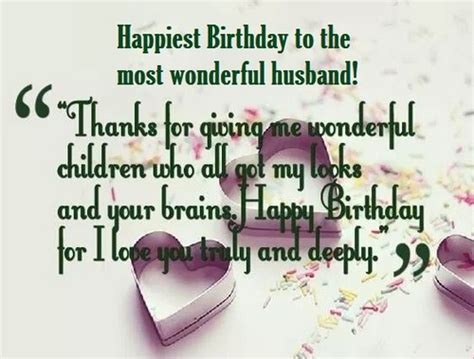 Happy Birthday To My Wonderful Husband Wishesgreeting