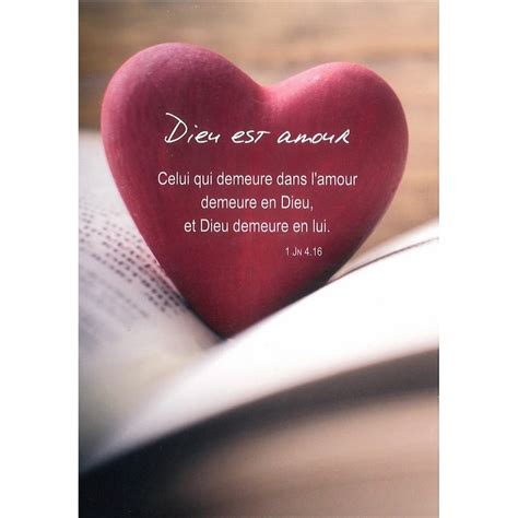 Carte Simple Dieu Est Amour 1 Jean 416 La Centrale Biblique