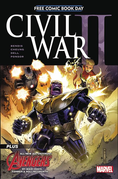 Jan160009 Fcbd 2016 Civil War Ii 1 Free Comic Book Day