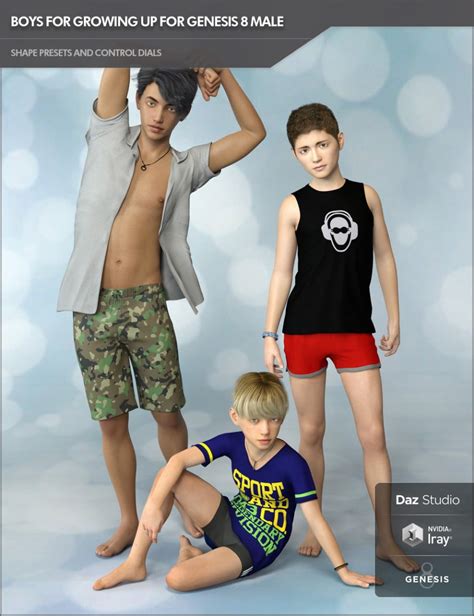Boys For Growing Up For Genesis 8 Male ⋆ Freebies Daz 3d