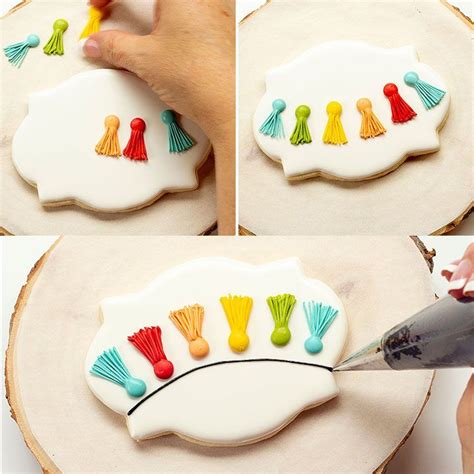 How To Make Adorable Colorful Tassel Cookies The Bearfoot Baker