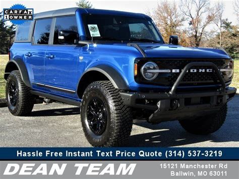 2021 Ford Bronco Antimatter Blue Metallic With 3700 Miles Available