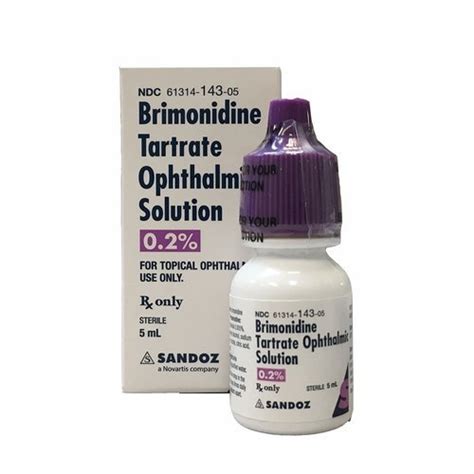 Allopathic Brimonidine Tartrate Bottle Size 5 Ml Packaging Type