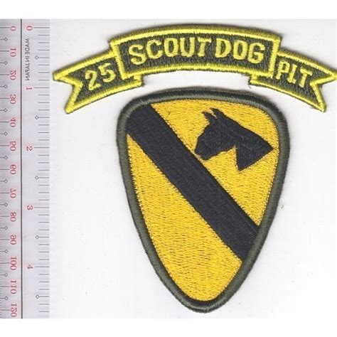Air Cavalry K 9 Us Army Vietnam 25th Scout Dog Platoon 1st Air Cavalry