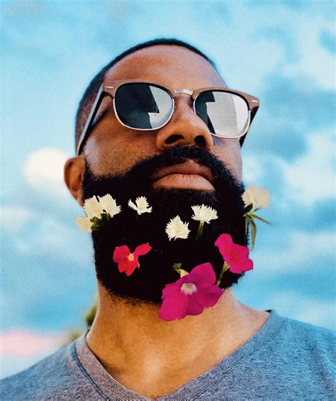 Flowers Blooming In The Beard Beards