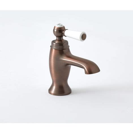 Milano Elizabeth Traditional Mono Basin Mixer Tap With Lever Handle Oil Rubbed Bronze