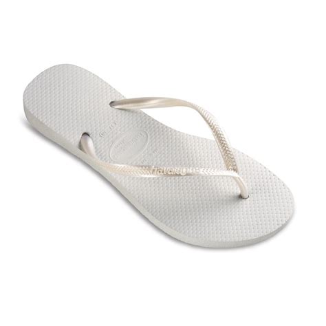 Havaianas Slim White Slender Flip Flops Havaianas From Jelly Egg Uk