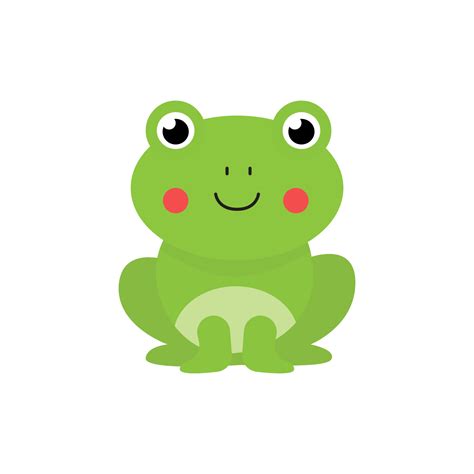 Vector Illustration Of Cute Frog Isolated On White Background 5257336