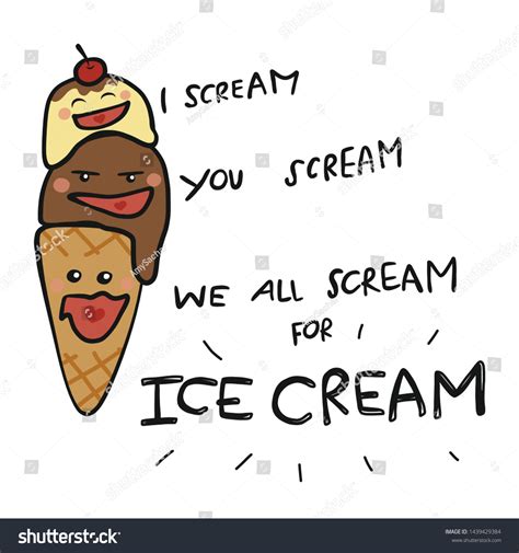 scream you scream we all scream stock vector royalty free 1439429384 shutterstock