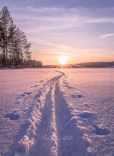 Winter Ski Trail Finland By Asko Kuittinen ️cr Winter Photography