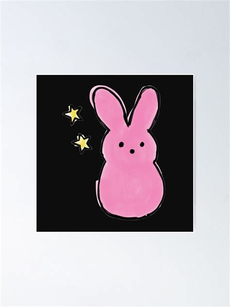 Lil Peep Bunny Poster By Ardnaceors Redbubble