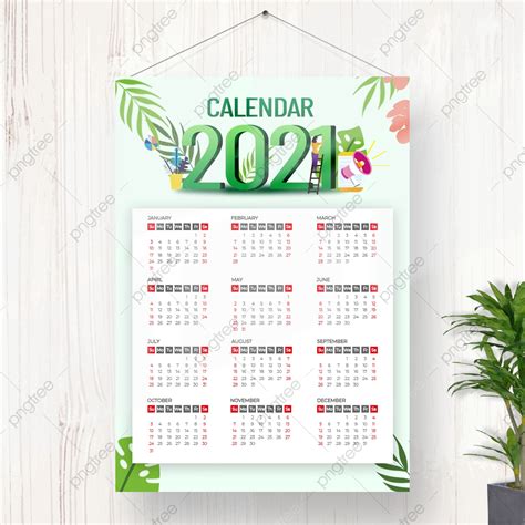 2021 Colorful Calendar Design Template Download On Pngtree