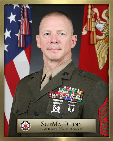 Sergeant Major Rudd Marine Corps Base Camp Butler Leaders