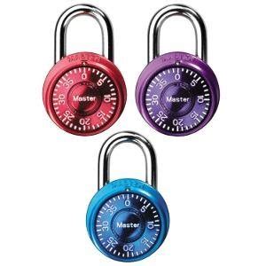 Check spelling or type a new query. Amazon.com: Master Lock Padlock, Mini Dial Combination Lock, 1-9/16 in. Wide, Color Assortment ...