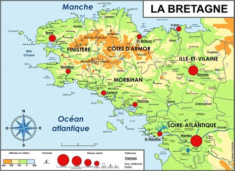 Carte Du Nord De La Bretagne Vacances Guide Voyage