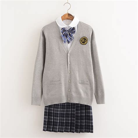 Uphyd Sweater Uniform Autumn Winter Japanese School Uniforms S 2xl