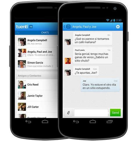 Tuenti Social Messenger Para Android Añade Chat De Grupo Sobre Android