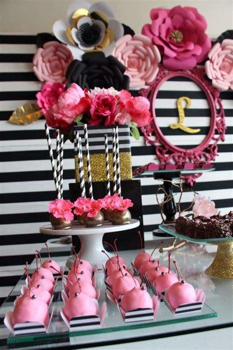 Myspace: Black Pink And White Party Decorations