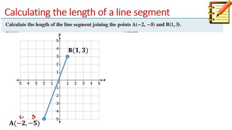 Calculating The Length Of A Line Segment Video Example Youtube
